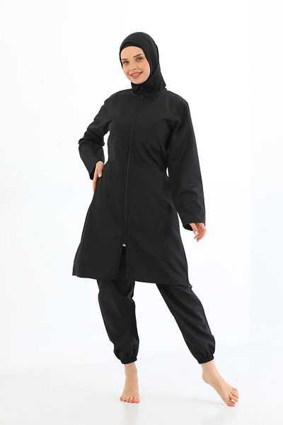 MEBA Αλεξίπτωτο Μαγιό Hijab 4 τεμαχίων με φερμουάρ