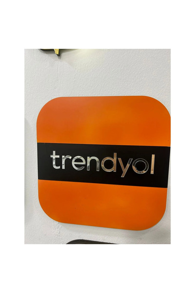 EHA LAZER Sosyal Medya ve Mağaza Logoları Duvar Dekoru (TRENDYOL LOGO)