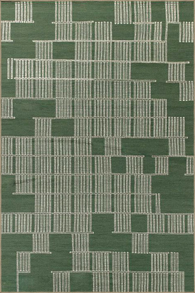 Rugs Modern Halı Geometric Green Colored Themed Patterned Woven Base Carpet a...