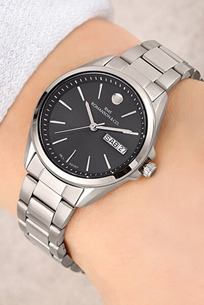 Romanson Steel Cord Steel Case with Calendar 5 Atm Waterproof Women's Wristwatch