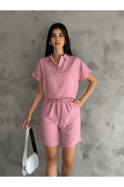 Noa Noa Set with Shirt and Shorts - Top and Bottom