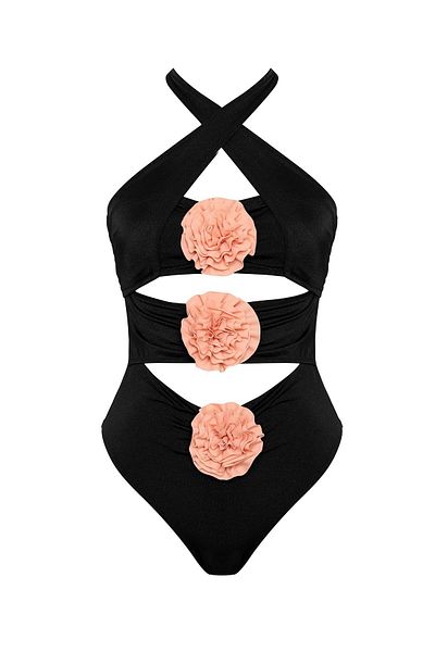 WOJOMİ Cross Floral Patterned Mayokini