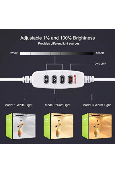 fortrek 40x40 Işıklı Ürün Çekim Çadırı
