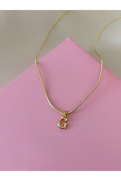 Asia by Leuvoié Altın Kaplama Minimal G Harfli Kolye