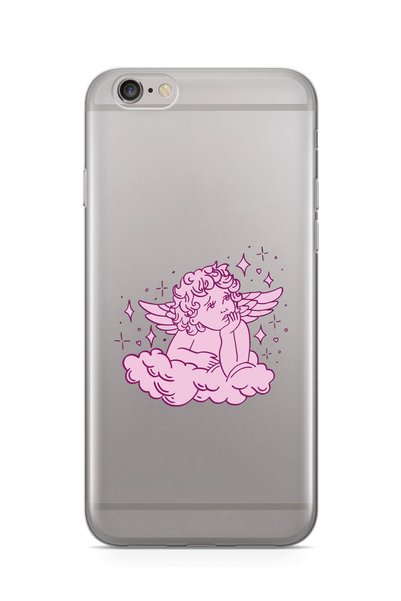 moonset Angel Design Printed Transparent Phone Case Compatible with iPhone 6 ...