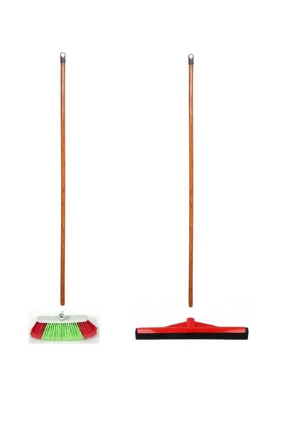 Zambak Plastik Brush Squeegee Handle 2 Pieces Set 4 Pieces