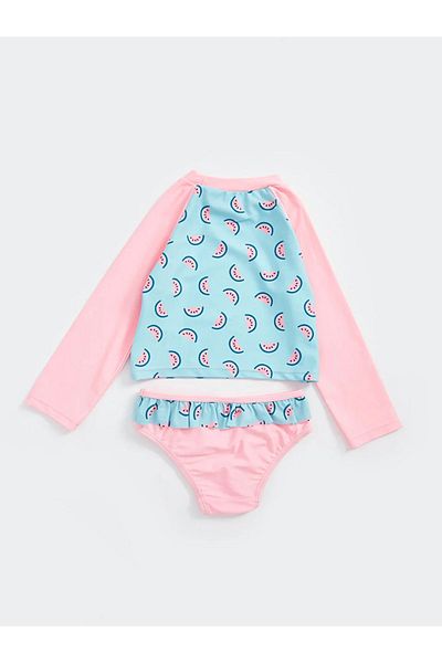 LC Waikiki Σετ μπικίνι μωρού LCW Baby Girl Printed