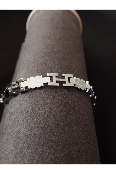 Tanem Mall Unisex Silver Color Metal Patterned Quality Bracelet