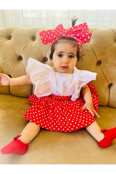 eymwes Summer Baby Girl Dress - Bandana Romper