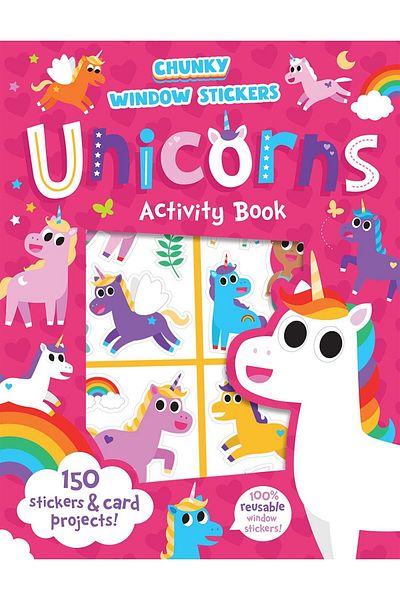 Imagine That Publishing Window Sticker Unicorns