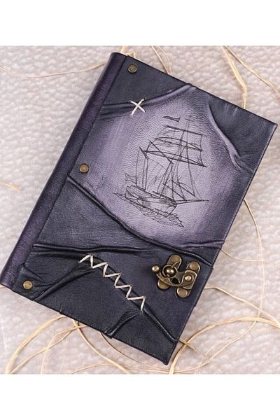 GUETTA Handmade Genuine Leather Daily Scrapbook Shamua Paper SHIP