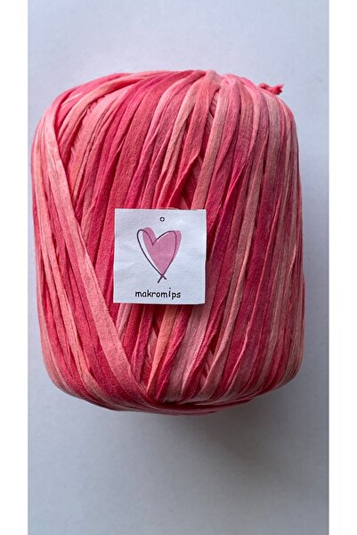 Makromİps PREMİUM MİX SOFT RAFFİA İP 50 gr 65 m YUMUŞAK MULTİ ÇOK RENKLİ DOĞAL EBRULİ RAFYA ÇANTA İPİ KAĞIT