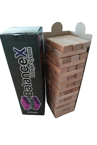 Ant BalanceX JENGA TOWER GAME (BALANCE GAME) WOOD 54 PIECES / ANT WRITING
