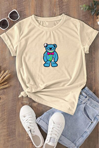 oneagılyazı Medvedić Štampano Unisex plavo dete T-shirt