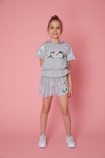 Little Star شورت بناتي من التول