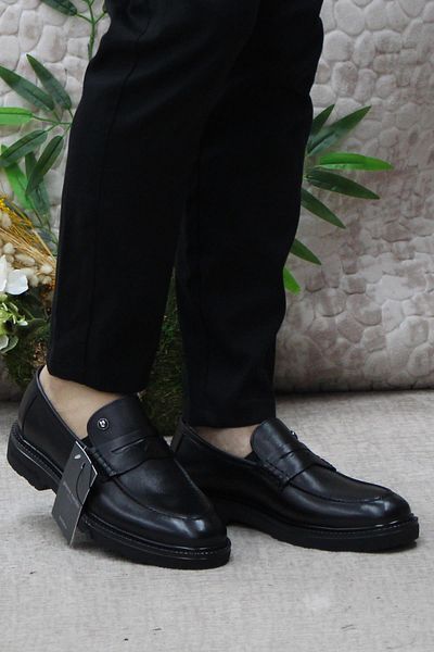 Pierre Cardin 241075 Мъжки мокасини от естествена кожа, черни