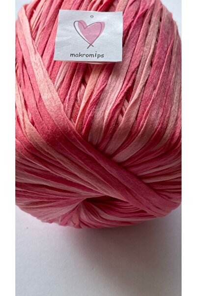 Makromİps PREMİUM MİX SOFT RAFFİA İP 50 gr 65 m YUMUŞAK MULTİ ÇOK RENKLİ DOĞAL EBRULİ RAFYA ÇANTA İPİ KAĞIT