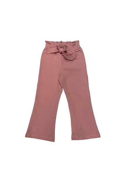 Little Star Girl's Elastic Waist Ribbon Sweatpants
