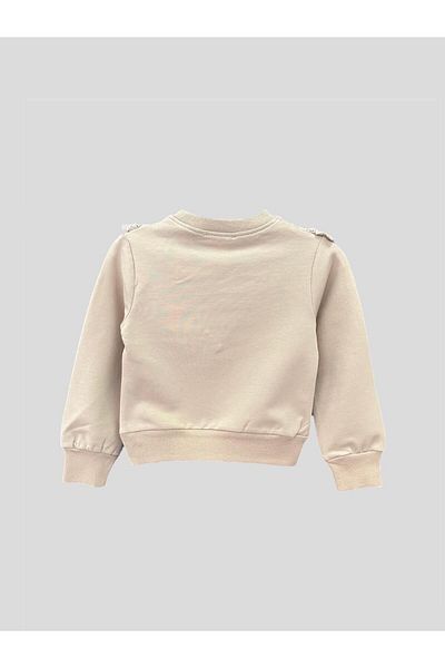 Little Star Girl's Elastic Waist Scalloped SweatShirt