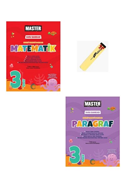 Okyanus Yayınları 3. Sınıf Master Matematik ve Paragraf Soru Bankası