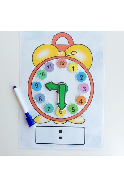 Etkinlik ve çocuk Let's Learn the Clocks