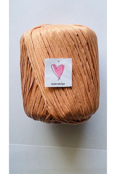 Makromİps PREMIUM SOFT RAFFIA - 50g/65m Μαλακή μαρμάρινη τσάντα Raffia με άκρη ρούχων με κορδόνια