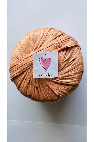 Makromİps PREMIUM SOFT RAFFIA - 50g/65m Μαλακή μαρμάρινη τσάντα Raffia με άκρη ρούχων με κορδόνια