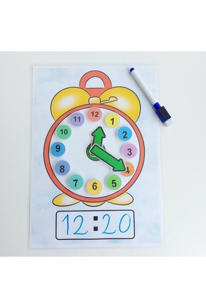 Etkinlik ve çocuk Let's Learn the Clocks