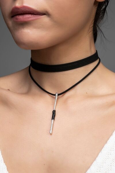 DENİZ TASARIM ÖZEL TASARIM SÜET CHOKER