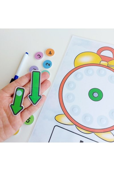 Etkinlik ve çocuk Let's Learn the Clocks