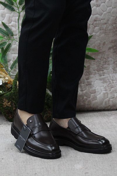 Pierre Cardin 241075 Мъжки мокасини от естествена кожа, кафяви