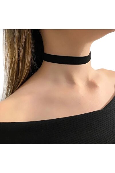 By G Tasarım قلادة من جلد الغزال الأسود (مع أقراط هدية)