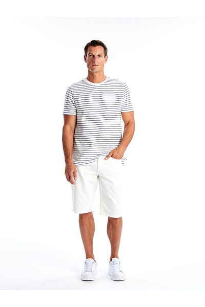 LC Waikiki Ανδρικό σορτς βερμούδα LCW Slim Fit Gabardine