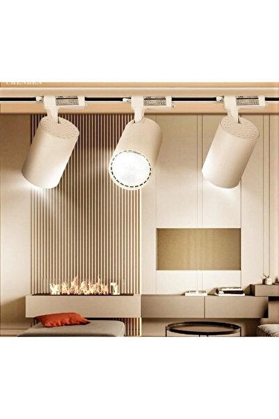 Genel Markalar Beyaz Kasa Beyaz Işık Set 30w 1 Mt Raylı 3 Adet Ray Spot