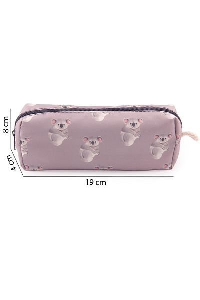 BYBAG Cute Kuala Patterned Colorful Printed Pen Holder Zippered Makeup Bag