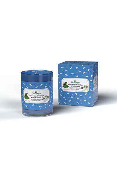 ORMANYA Tıbbi Nane & Vanilya Kokulu Mum (%100 SAF VE DOĞAL TIBBİ NANE YAĞI)