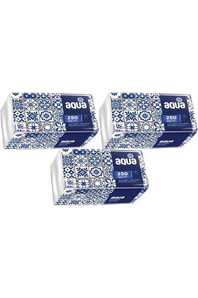 Aqua Practical Wipes 250 Sheets Single Pk (Set of 3)