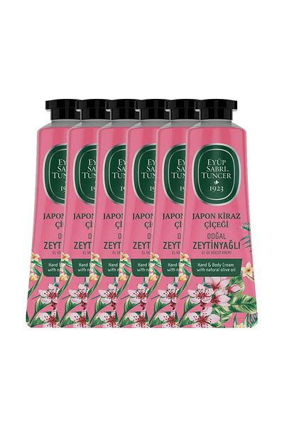 Eyüp Sabri Tuncer Japanese Cherry Blossom Patterned Hand and Body Cream - 50 Ml x 6