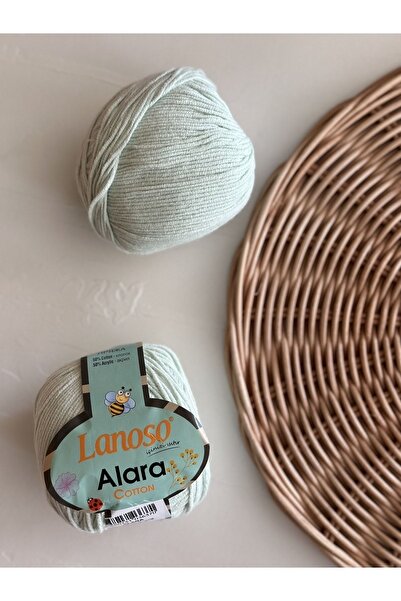 Lanoso خيوط الحياكة اليدوية Alara Cotton 50 GR - رمز اللون: 1919
