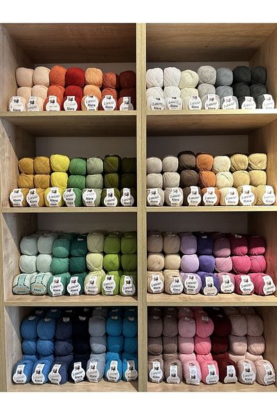 Lanoso Alara Cotton 50 GR Hand Knitting Yarn - Color Code: 995
