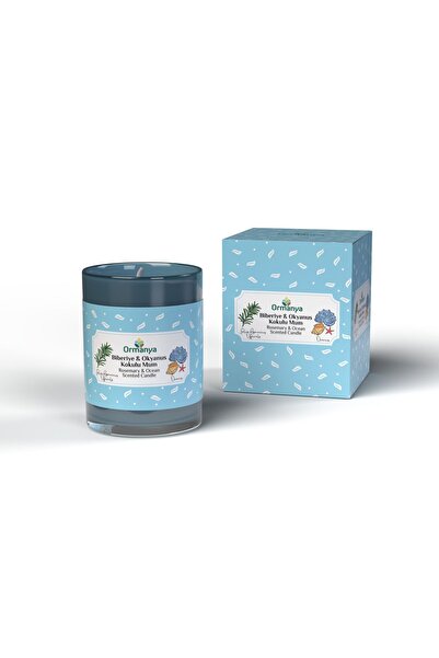 ORMANYA Biberiye & Okyanus Kokulu Mum (% 100 SAF VE DOĞAL BİBERİYE YAĞI KULLA...