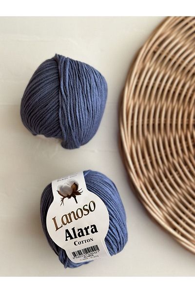Lanoso Alara Cotton 50 GR Νήματα πλεξίματος χειρός - Κωδικός χρώματος: 993