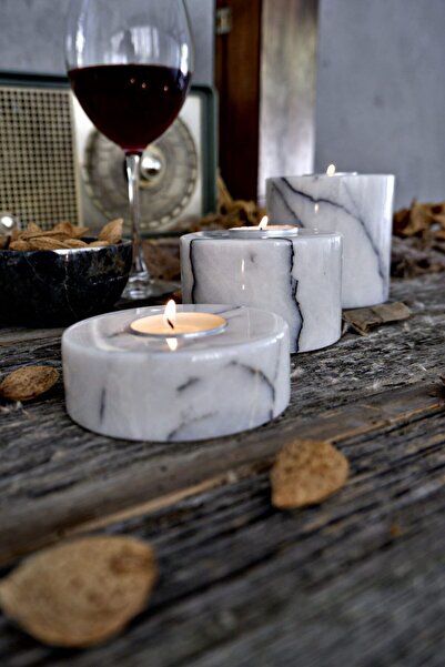 Voodo Concept Leylak Mermer Dekoratif Mumluk