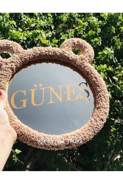 renkli mi renkli tasarım dünyası Teddy ayıcık isimli çocuk odası kapı duvar süsü