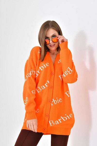 Garmi Cardigan pentru femei Barbie Ftz - Portocaliu