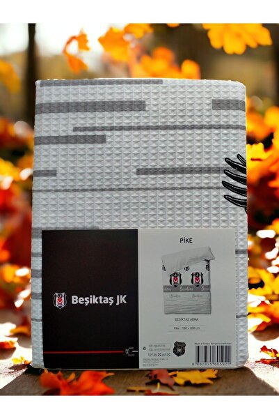 Beşiktaş Single Person Black Eagle Licensed Full Fan Set - Pike + Çarsaf + Pillowcase