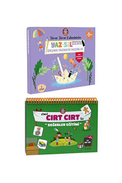 Çocuk Akademi Yaz-Sil Serisi Okuma Yazmaya Hazırlık ve Şimdi Cırt Cırt Vakti ...