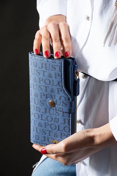 Just Polo Blue Color New Season Women's Wallet 19 Cm * 10 Cm Fast Shipping Gift Packaged Quality Product