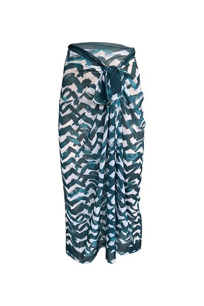Bolder Emily Zigzag Silk Chiffon Pareo