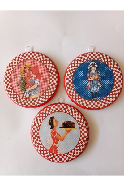 ZeyMin Art Mutfak Temalı 3lü Duvar Süsü